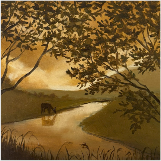 Yellow Ochre with Deer