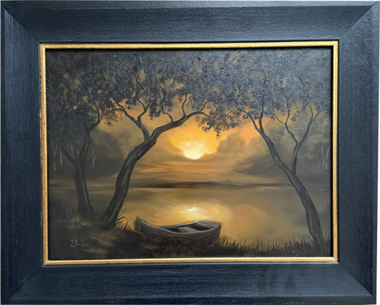 Sunset with Boat