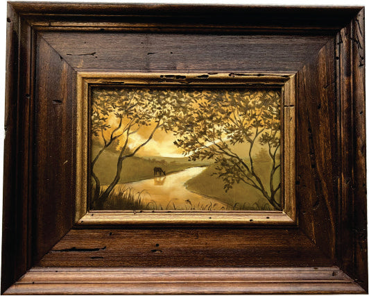 Yellow Ochre with Deer