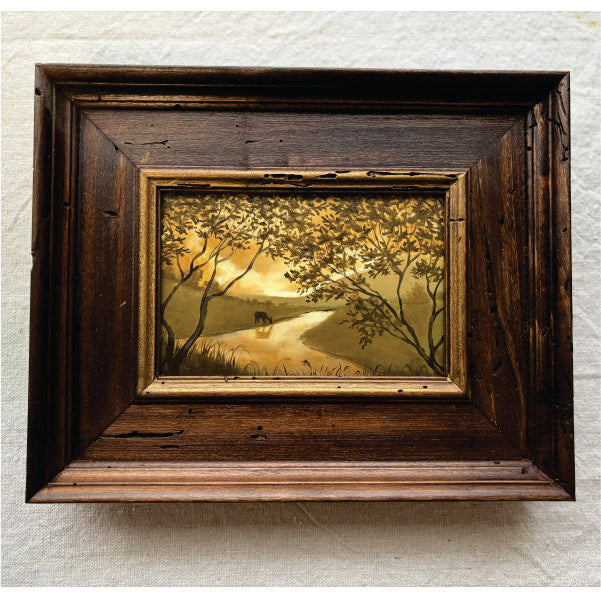 Yellow Ochre with Deer