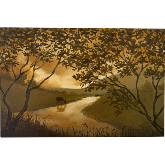 Yellow Ochre with Deer